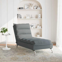 Massage Chaise Lounge Dark Grey