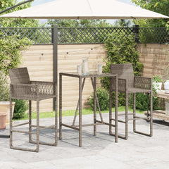 Outdoor Bar Table Grey, Black