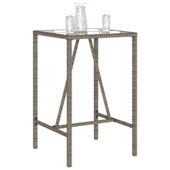 Outdoor Bar Table Grey, Black