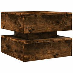 Coffee Table Smoked Oak Engineered Wood Lights Coffee Table