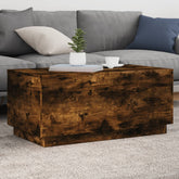 Coffee Table Smoked Oak Engineered wood 35.4x19.7x15.7 in