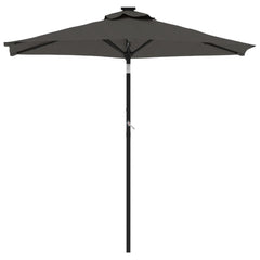 Bostome Garden Parasol with anthracite steel pole and durable polyester canopy for outdoor use.