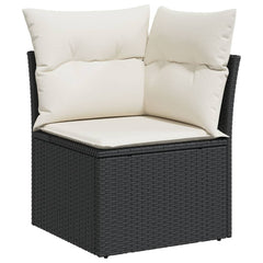Garden Sofa Set Black, Cream White