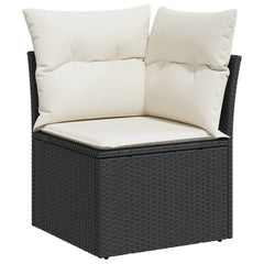 Garden Sofa Set Black, Cream White