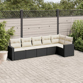 Garden Sofa Set Black, Cream White