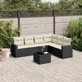 Garden Sofa Set Black PE rattan Large Modular Garden Sofa Set