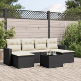 Garden Sofa Set Black, Cream White