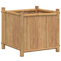 Planter Natural Bamboo Bamboo 15.7 in x 15.7 in x 15.7 in