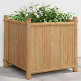 Planter Natural Bamboo Bamboo 15.7 in x 15.7 in x 15.7 in
