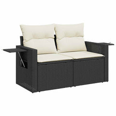 Garden Sofa Set Black, Cream White