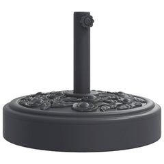 Parasol Base 126.37 lb Black Iron Circular