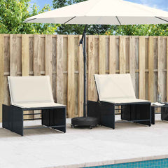 Parasol Base 136.09 lb Black Iron Circular