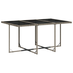 Patio Dining Set Set of 10 Gray, Navy Blue