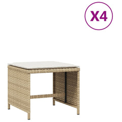 Patio Stool Beige, Cream White