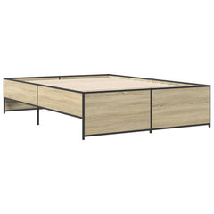 Bed Frame Sonoma oak Engineered wood Double Durable Bed Frame