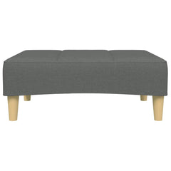 Footstool Dark gray Polyester, plywood, plastic, foam