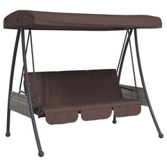 Garden Swing Bench Coffee Brown