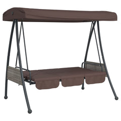 Garden Swing Bench Coffee Brown