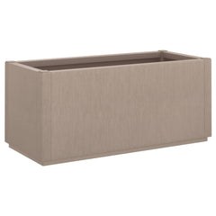 A light brown rectangular garden planter made of durable polypropylene.