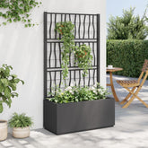 Garden Planter Dark Grey Polypropylene Medium Decorative Inlays