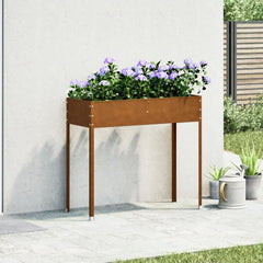 Garden Planter Weathering steel brown Large Decorative Inlays