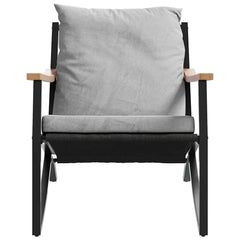 Garden Chair Black, Light Gray