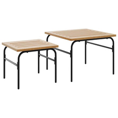 Garden Nest Of Coffee Table Set of 2 Brown and Black