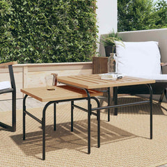Garden Nest Of Coffee Table Set of 2 Brown and Black