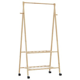 Clothes Rack Natural Bamboo Bamboo Medium Bamboo Clothes Rack