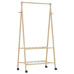 Clothes Rack Natural Bamboo Bamboo Medium Bamboo Clothes Rack