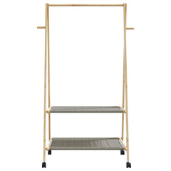 Clothes Rack Bamboo Medium Foldable Bamboo Clothes Rack
