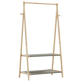 Clothes Rack Natural bamboo Bamboo Medium Foldable Clothes Rack