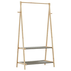 Clothes Rack Natural bamboo Bamboo Medium Foldable Clothes Rack