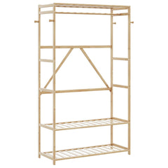 Clothes Rack Bamboo Bamboo with varnished finish Large