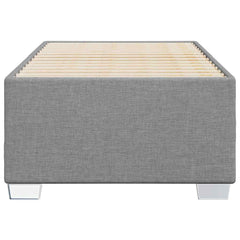 Bed Frame Light grey 100% polyester, plywood, engineered wood
