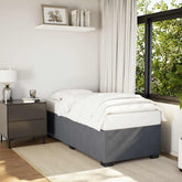 Bed Frame Dark Gray Velvet (100% polyester), plywood, engineered wood