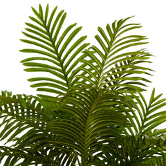 Fake Palm Tree Green Polypropylene, Iron Wire, Cement Medium