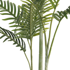 Artificial green palm tree with PP leaves, 47.2 inches tall.