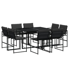 Garden Dining Set Black