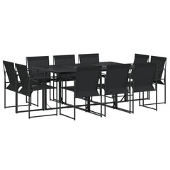 Garden Dining Set Black