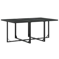 Garden Dining Set Black