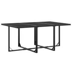 Garden Dining Set Black