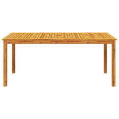 Garden Dining Set Natural Wood Solid Acacia wood 6-seater