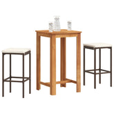 Garden Bar Set Brown, Cream White