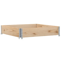 Garden Planter Natural Wood Solid Pine Wood Medium Foldable