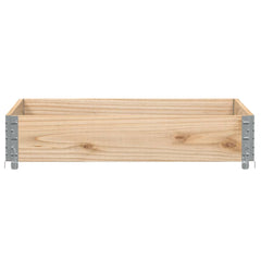 Garden Planter Natural Wood Solid Pine Wood Medium Foldable