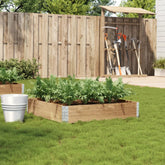 Garden Planter Natural Wood Solid Pine Wood Medium Foldable