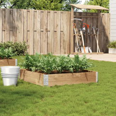 Garden Planter Natural Wood Solid Pine Wood Medium Foldable