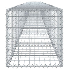 Gabion Basket Silver Galvanized Iron 31.5 x 19.7 x 19.7 in