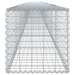 Gabion Basket Silver Galvanized Iron Extra Long Durable